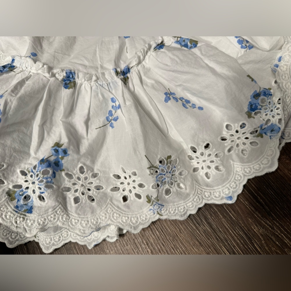 Nwt size Large mini skirt floral flouncy skirt - Picture 13 of 14